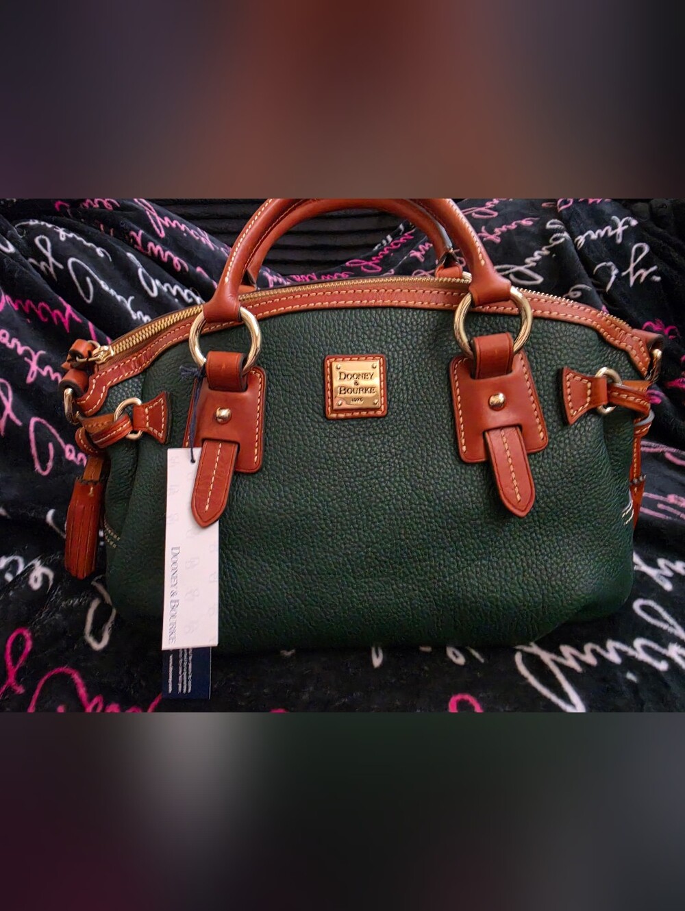 NWT Dooney & Bourke Medium Mail Satchel In Forest